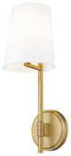Zlite 816-1S-RB 1-Light Wall Sconce, White