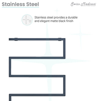 Voltaire 5-Bar Electric Towel Warmer, Matte Black