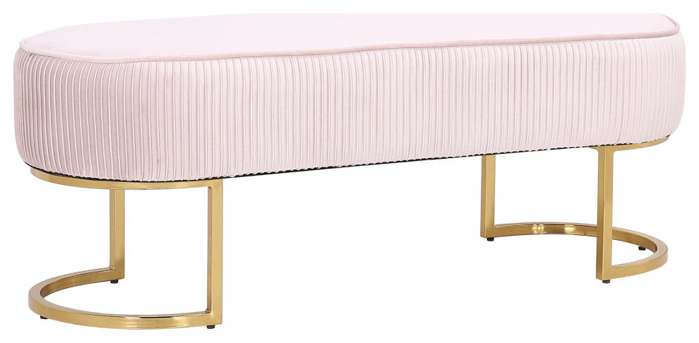 Velvet Fabric Bench