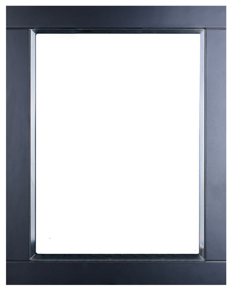 Eviva Aberdeen 24" Espresso Framed Bathroom Wall Mirror