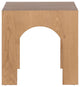 Arch End Table, Oak