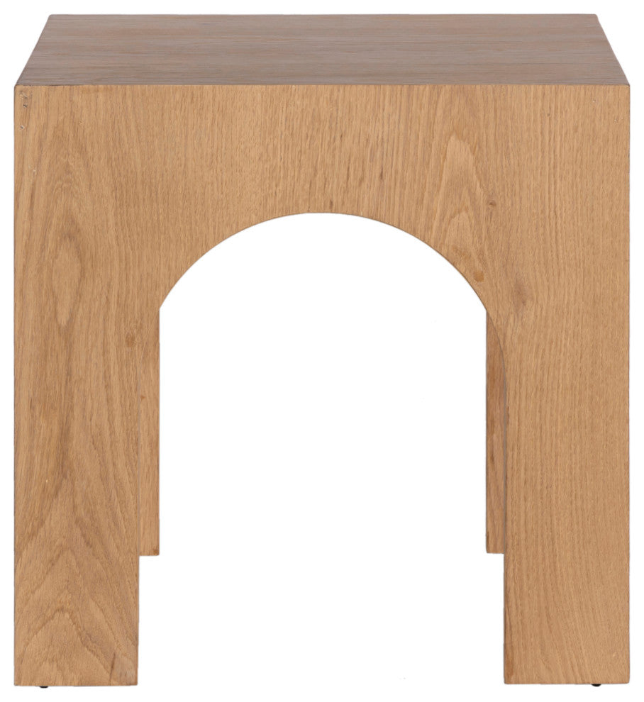 Arch End Table, Oak