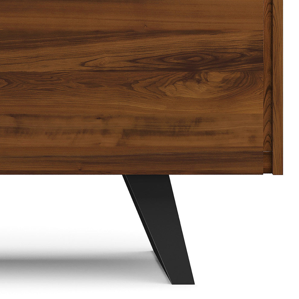 Lowry SOLID ACACIA WOOD TV Media Stand For TVs up to 70 inches, Walnut