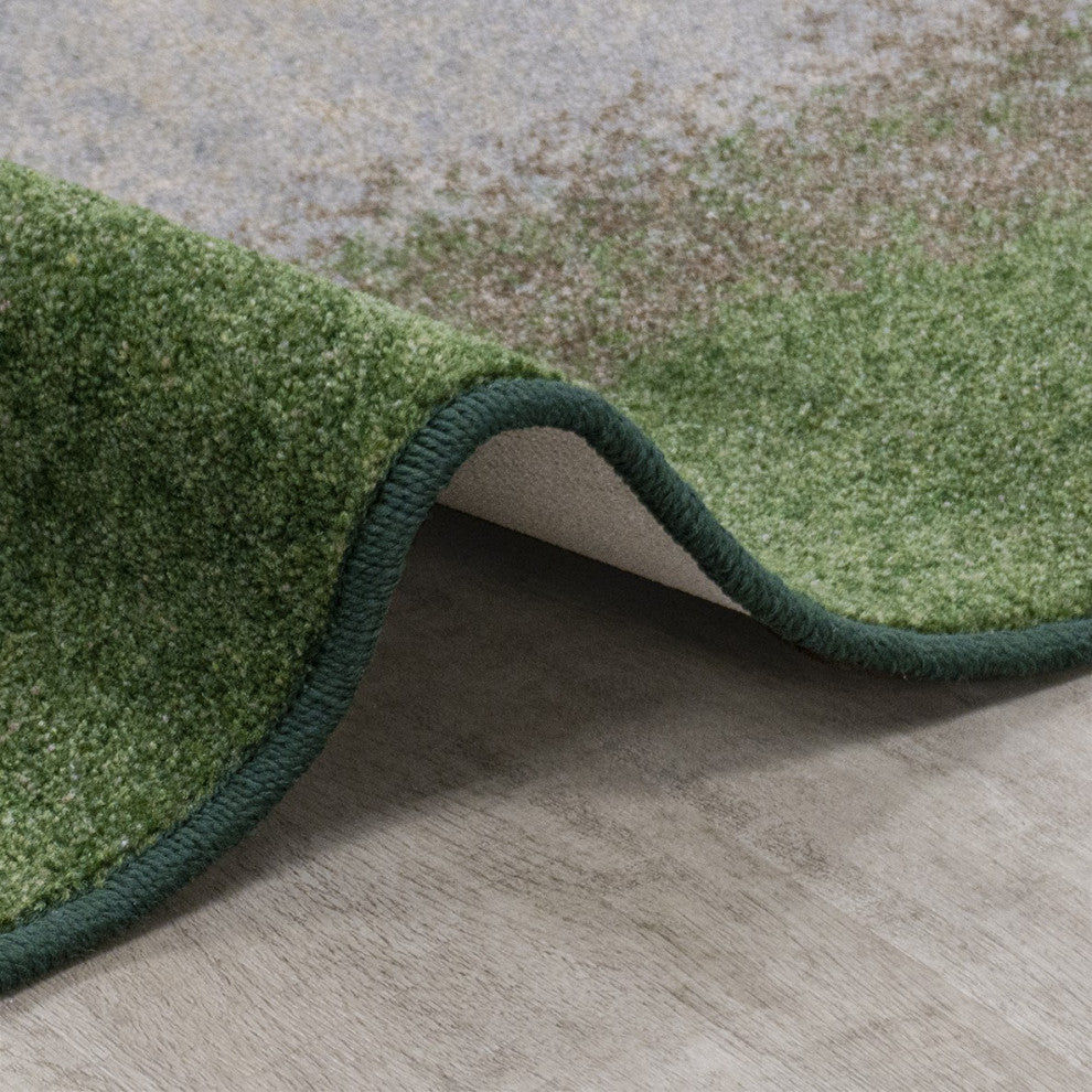 Urban Edges 10'9" X 13'2" Oval Area Rug, Color Meadow
