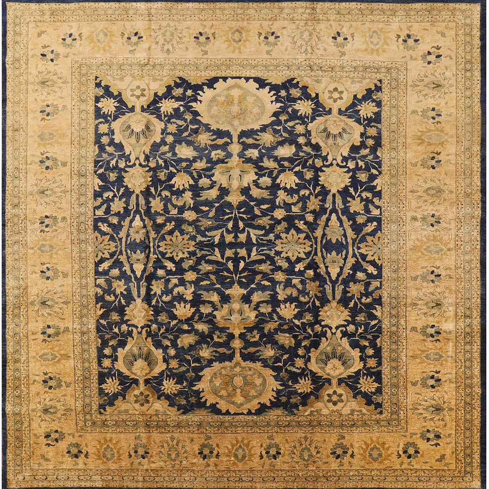 Ahgly Company Indoor Square Mid-Century Modern Area Rugs, 7' Square