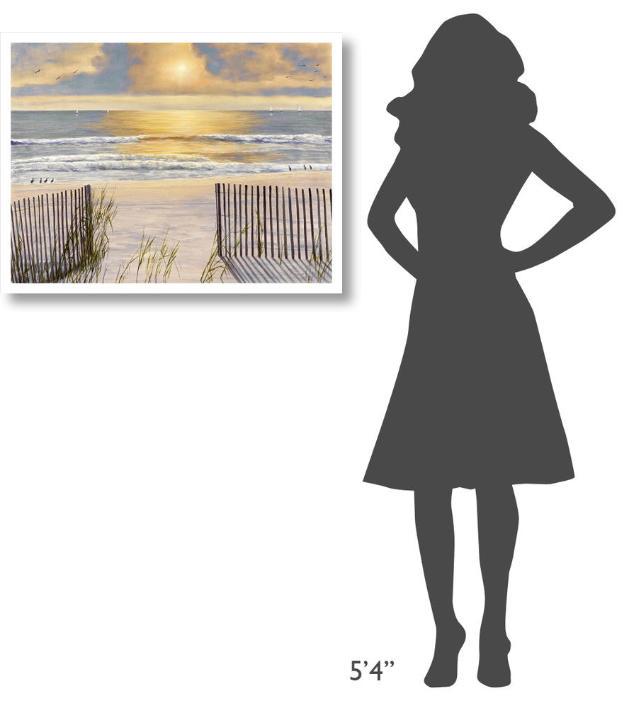 "Beach Light" Digital Paper Print by Diane Romanello, 34"x26"