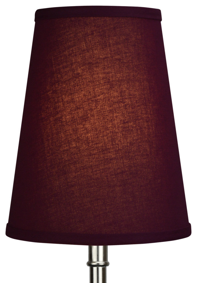 Fenchel Shades 6"x9"x11" Spider Attachment Empire Lamp Shade, Linen Burgundy