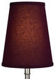 Fenchel Shades 6"x9"x11" Spider Attachment Empire Lamp Shade, Linen Burgundy
