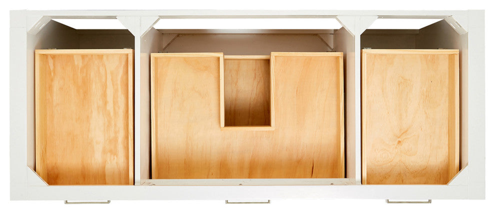 Ariel Bristol 54" Single Rectangle Sink Bathroom Vanity, Carrara Quartz