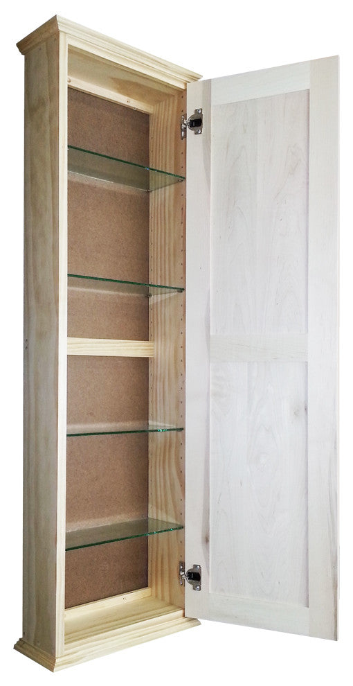 Angela On the Wall Unfinished Cabinet 49.5h x 15.5w x 5.25d