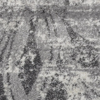 MACHINE MADE HEATSET POLYPROPYLENE AREA RUGS -Silver Ivory,Contemporary Design, [Rectangle] 4'x6'