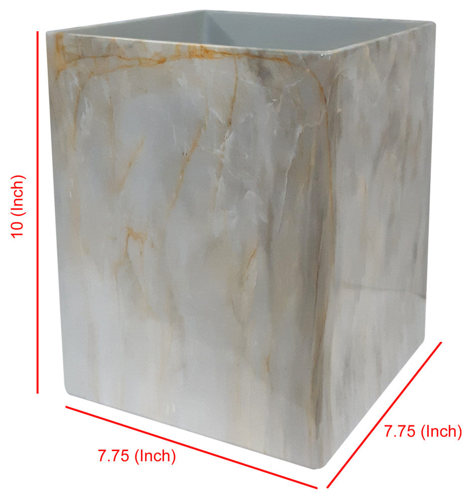 nu steel Stone Hedge Resin Wastebasket