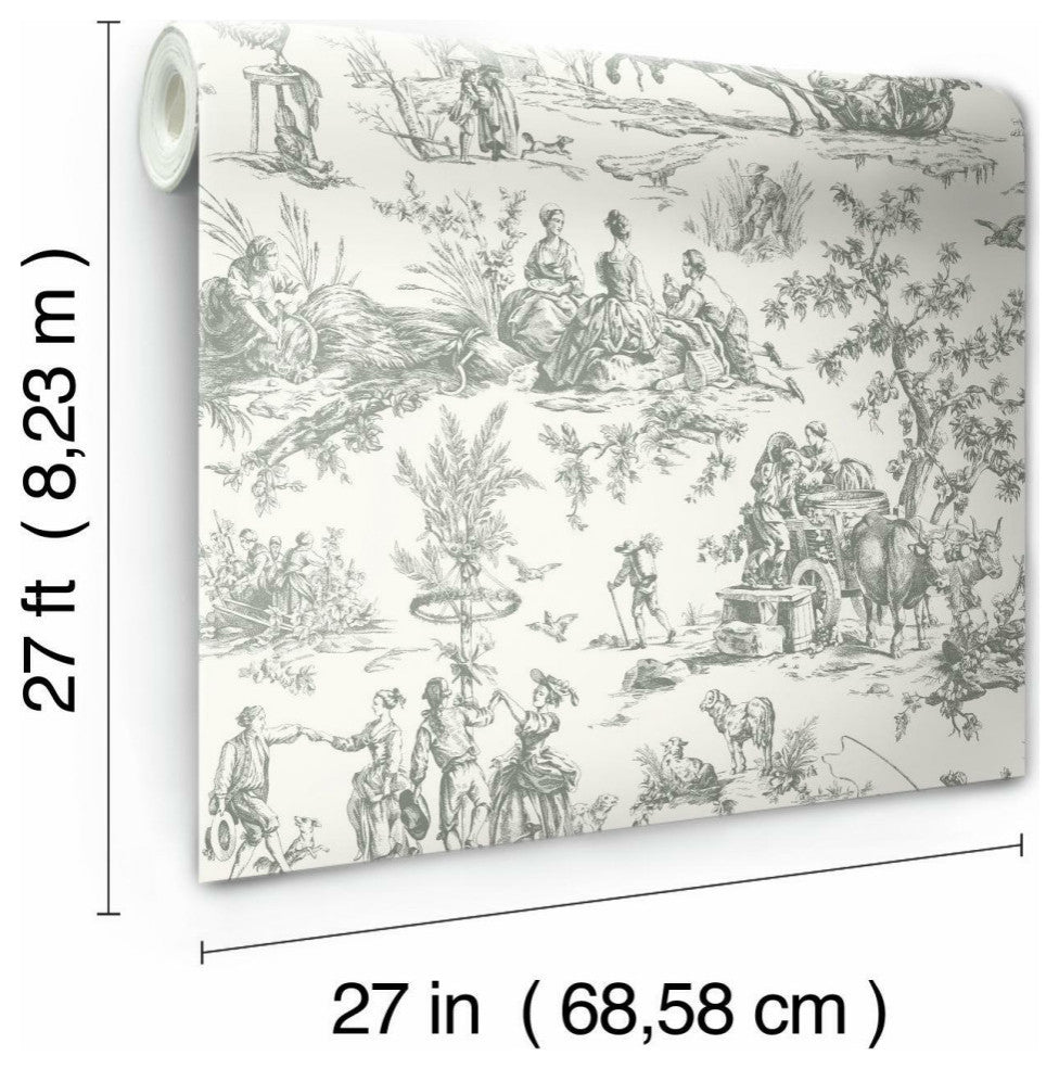 Seasons Toile Wallpaper