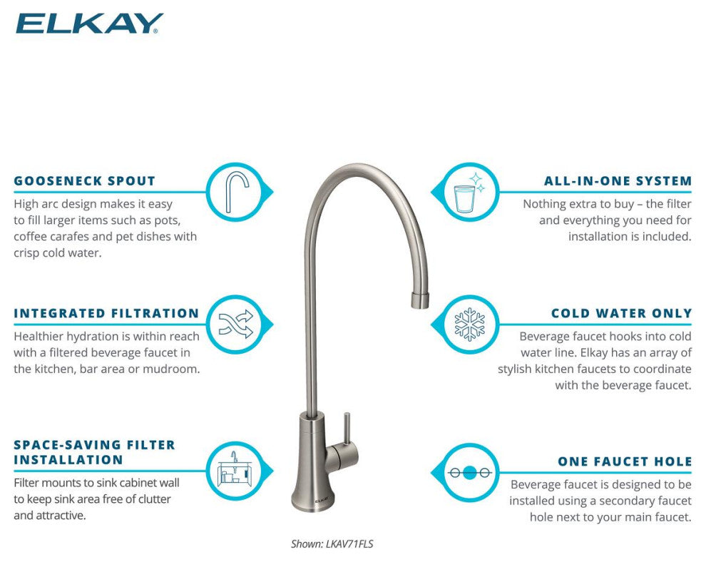 Stainless Steel 33 x 22 x 9 Single Dual Mount Sink Kit, Filtered Beverage Faucet