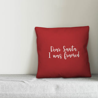 Get Your Jingle On, Red 18x18 Throw Pillow Cover