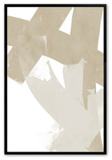 Satin Black 24" x 36" Modern Neutrals No. 2 Framed Print
