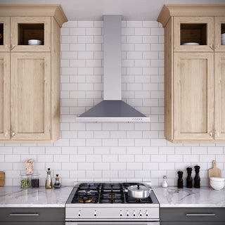 Streamline 30" Fermi Ducted Wall Mount Range Hood, Stainless Steel