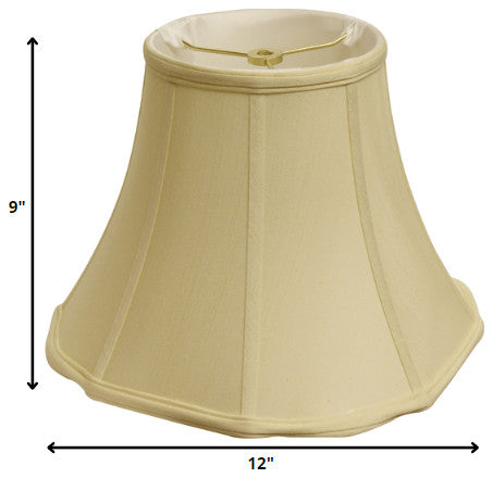 12" Antique White Octagon Monay Shantung Lampshade