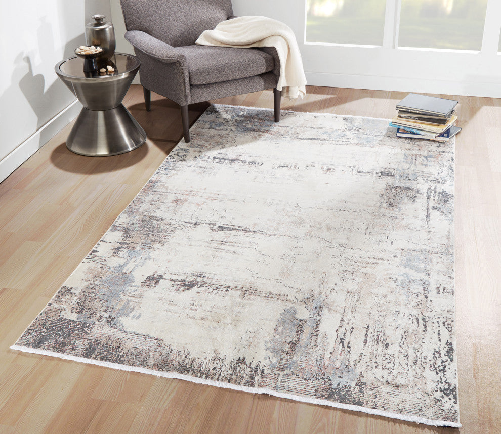 Momeni Bergen Viscose and Polyester Multi Area Rug 5'x8'