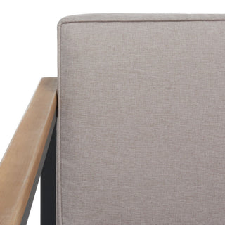 Safavieh Outdoor Chicopee 4 Piece Living Set Natural/Light Grey