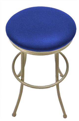 Peyton Blue 26inch Counter Height Beige Frame Swivel Bar Stool