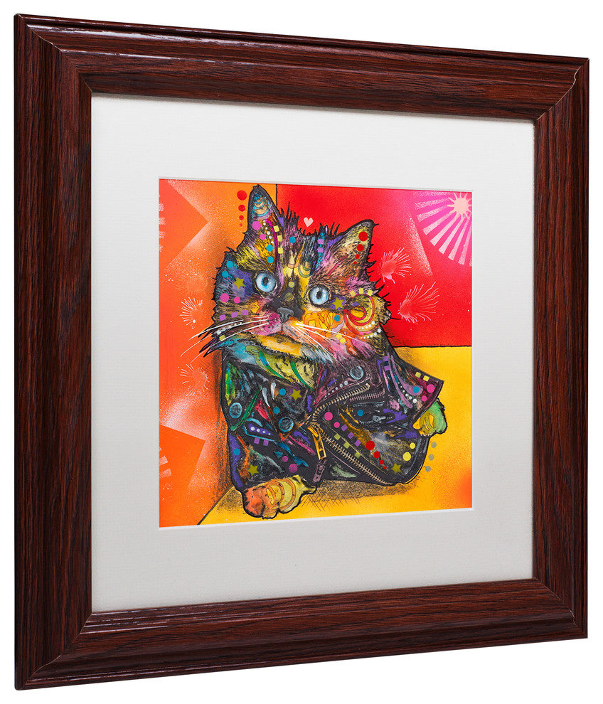 Dean Russo 'Baby Albert' Art, Wood Frame, White Mat, 11x11