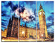 "Big Ben and House of Parliament" Photo Metal Wall Art, 3 Panels, 36"x28"