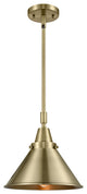 Innovations 447-1S-AB-M10-AB Briarcliff 1 Light Mini Pendant, Antique Brass