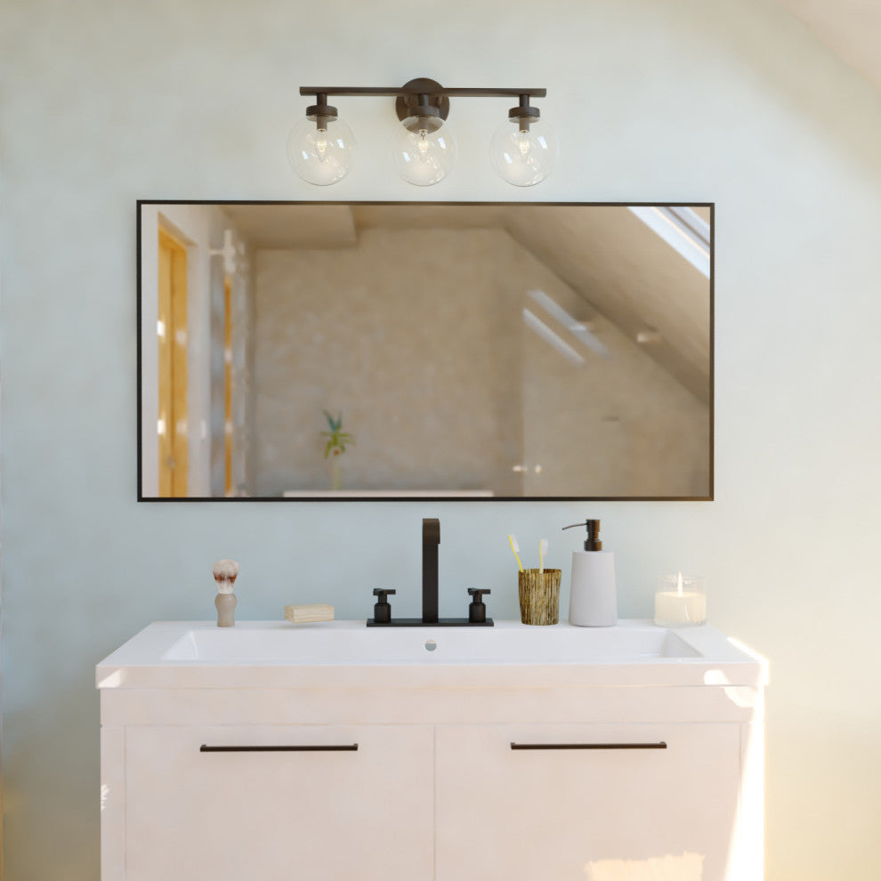 Lander 3 Light Vanity Matte Black