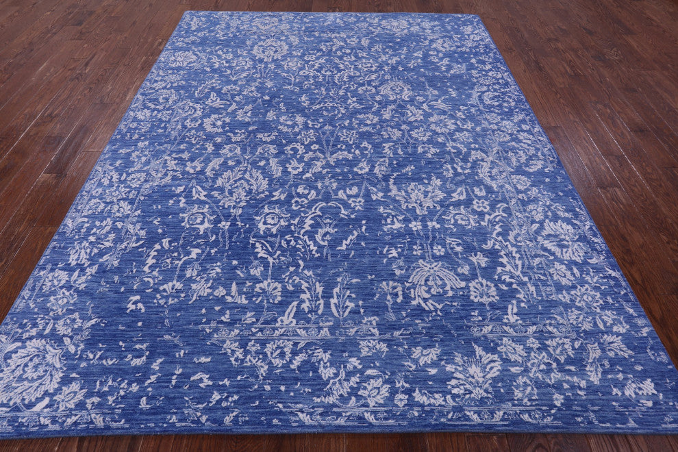 8' 0" X 10' 1" Persian Wool & Silk Hand Knotted Rug - Q15798