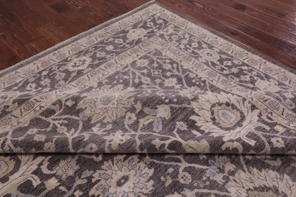 9' 9" X 13' 9" Peshawar Handmade Wool Rug Q9539