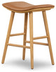 Union Saddle Stool, Smoked Naturl, Counter