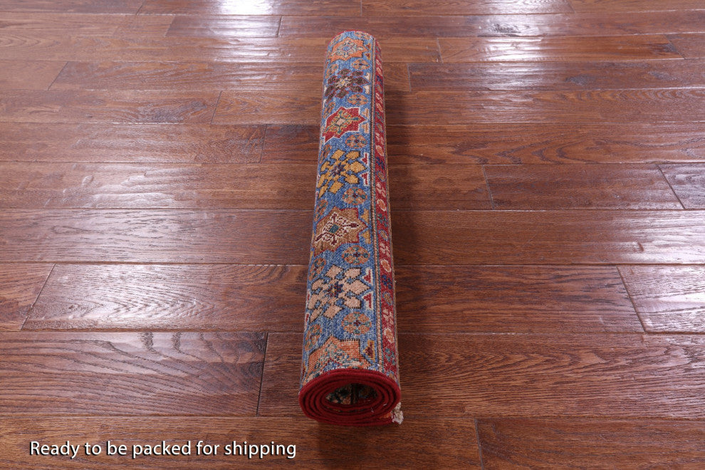 Khorjin Super Kazak Handmade Wool Rug 2' 8" X 4' 2" Q10789