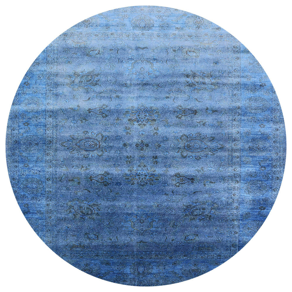 Ahgly Company Indoor Round Mid-Century Modern Area Rugs, 4' Round