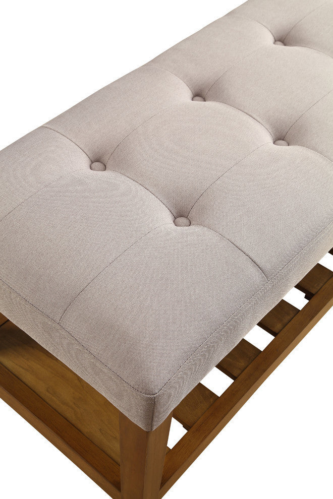 Acme Charla Bench, Light Gray