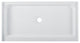 Voltaire 60"x32" Acrylic White, Single-Threshold, Center Drain, Shower Base