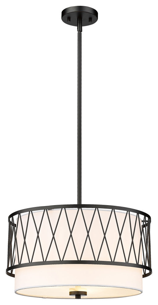 Zlite 198-17MB 3-Light Pendant, White