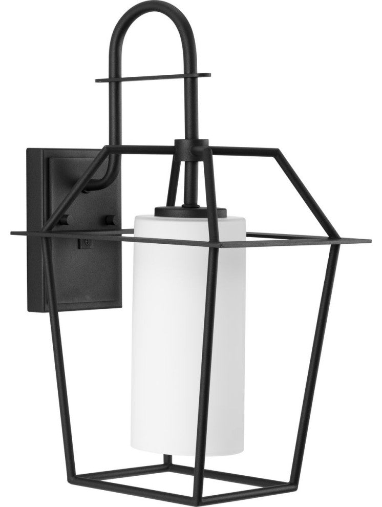 Chilton Collection 17-3/4, 1-Light Textured Black Outdoor Wall Lantern