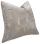 GLAMtastic Ferrara 19" Square Pillow, Set of 2, Platinum