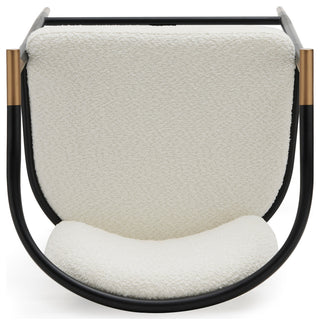 GDF Studio Contemporary Upholstered Counter Stools, Set of 2, Beige/Black/Gold