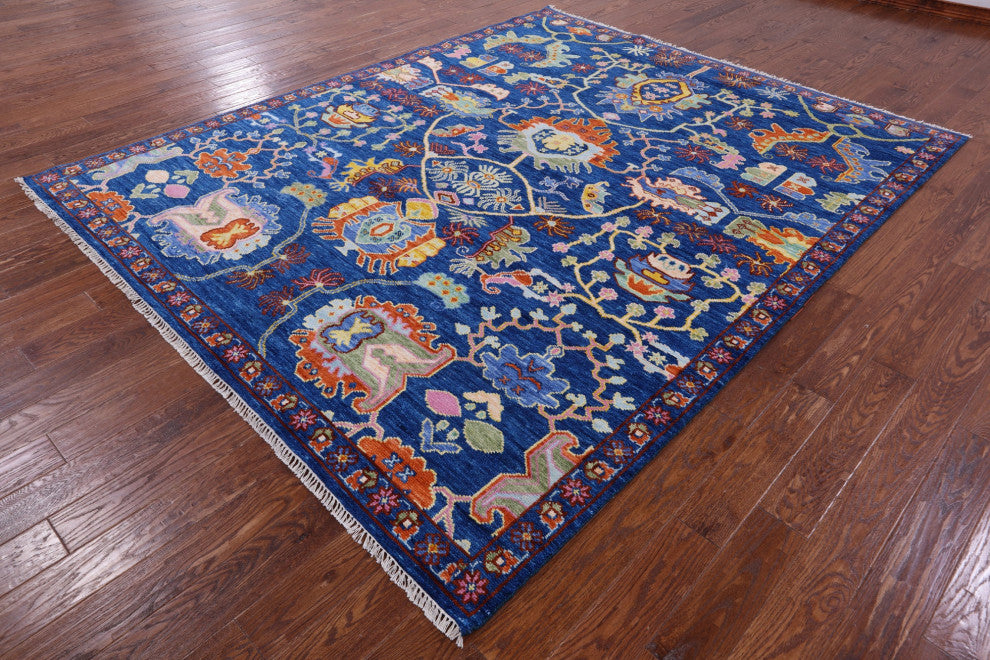 William Morris Hand Knotted Wool Rug 8' 3" X 10' 2" - Q13609