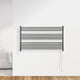 Amplia Dual 12-Bar Hardwired and Plug-in Towel Warmer, Matte Black
