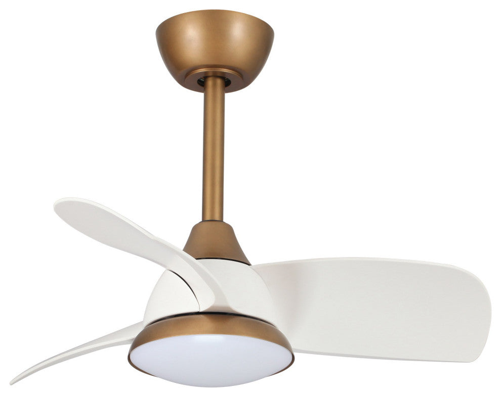 28 in. Modern Integrated LED Indoor Ceiling Fan with Remote Control and DC Motor