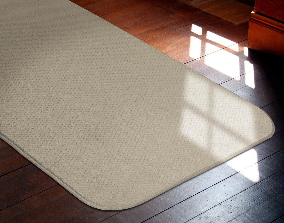 Skid-Resistant Carpet Runner Ivory Cream, 36"x24'