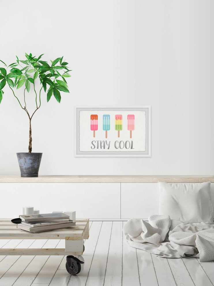 "Stay Cool" Framed Painting Print, 24"x16"