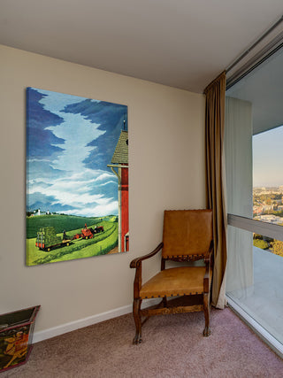 "Pretty Blue Skies" Painting Print on Canvas