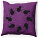 18" x 18" Spider Wreath Indoor/Outdoor Polyester Throw Pillow, Amethyst