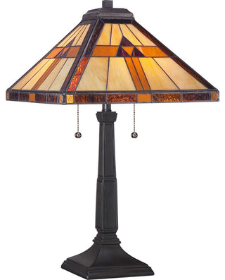 Quoizel TF1427T Two Light Table Lamp Bryant Vintage Bronze