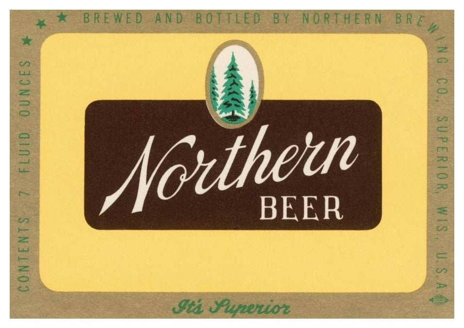"Northern Beer" Digital Paper Print by Vintage Booze Labels, 24"x17"