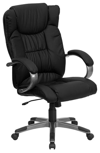 Black High Back Leather Chair